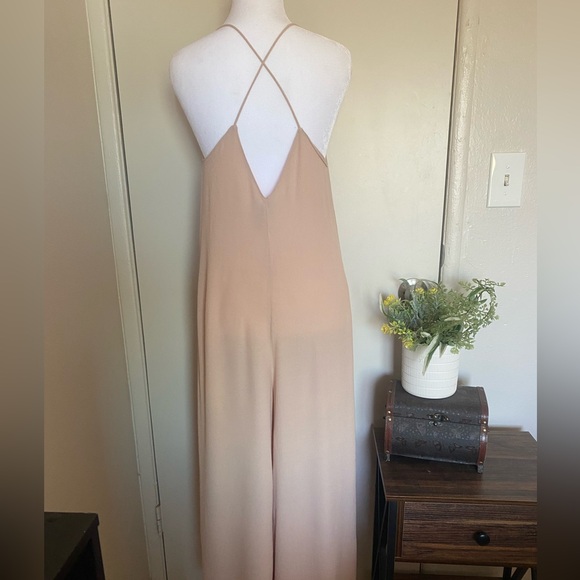 Zara Beige Jumpsuit women size small - Picture 5 of 11